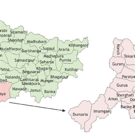 Bihar State-Location of Gaya District and Atri Block | Download ...