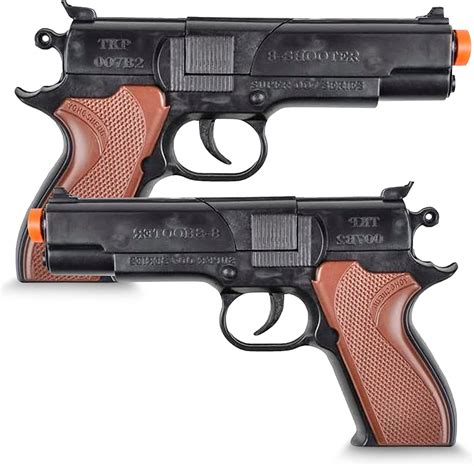 Cap Pistol Toy Gun for Kids - (2) Pistols per Order - Kid Safe Plastic ...