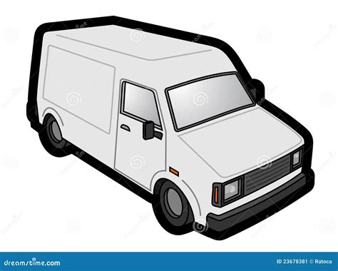 White van stock vector. Illustration of speedy, gasoline - 23678381