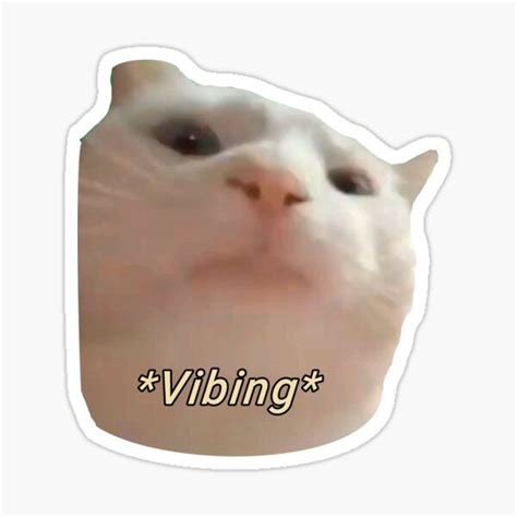 Vibing Cat Stickers for Sale | Cat stickers, Cat memes, Pop cat