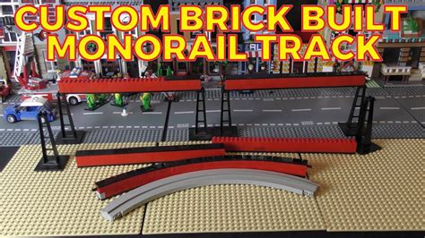 Custom Brick Built Lego Monorail Train Track - YouTube