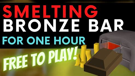 [OSRS] SMELTING BRONZE BARS FOR ONE HOUR | F2P MONEY MAKING - YouTube