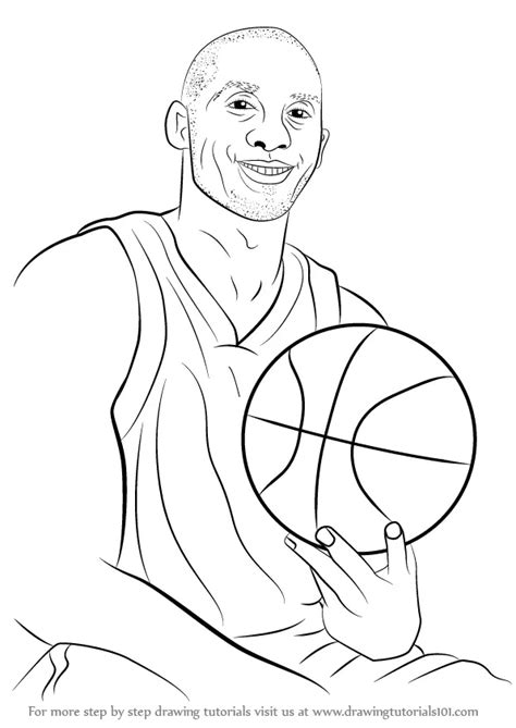 Kobe Bryant Line Drawing