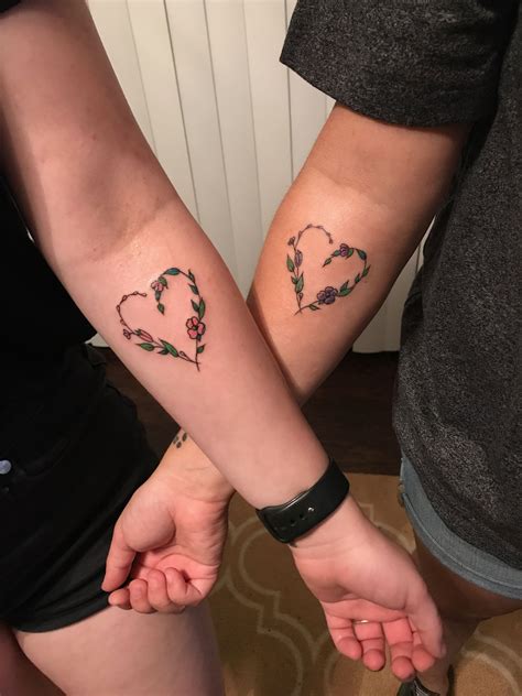 Me and my best friend got these matching tattoos 💖💜 | Matching best ...