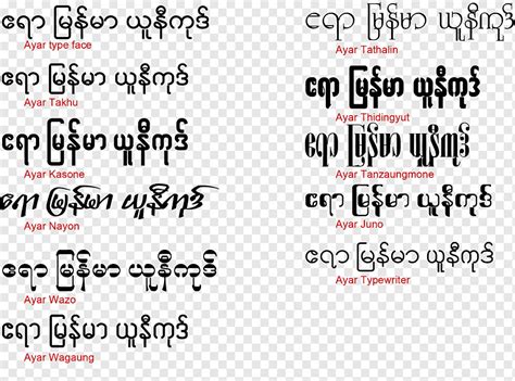 Myanmar Font Design