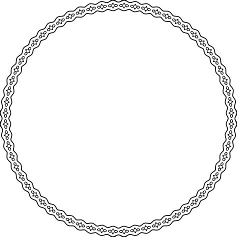 Round Frame PNG Transparent Images