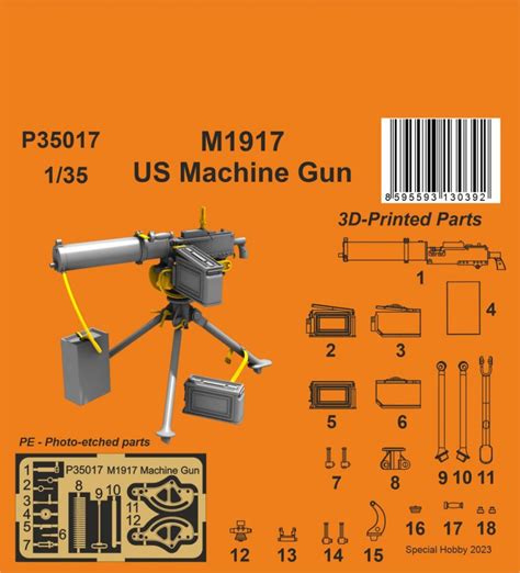 M1917 US Machine Gun model do sklejania CMK P35017