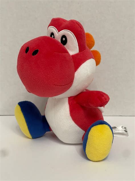 Red Yoshi Super Mario Plush - Etsy