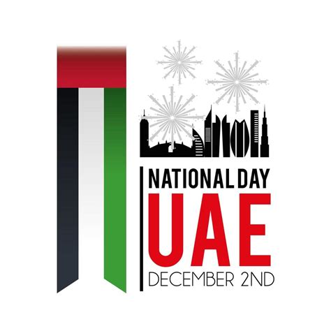 UAE banner with flag to celebrate the national day 1311522 Vector Art ...