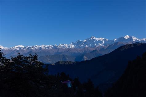 Premium Photo | The mountains of himalaya are covered in snow.