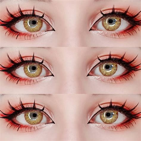 TTDeye Hami Melon Brown Colored Contact Lenses | Anime eye makeup ...