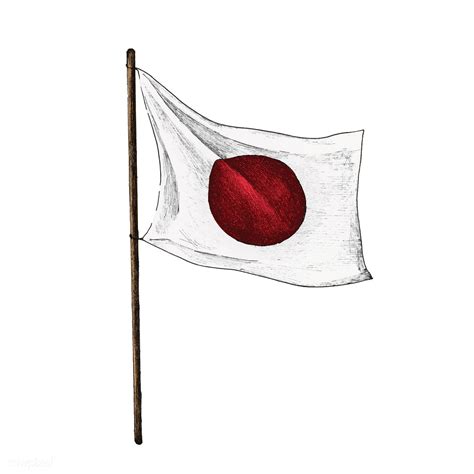 Download premium vector of Illustration of Japanese Flag 406305 ...