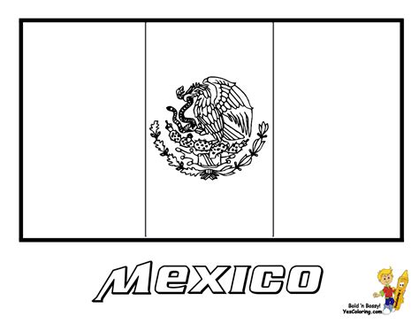 Mexico Flag Coloring Page... You have all the Mexico States flags to ...