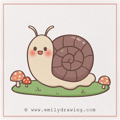 How to Draw a Snail – Emily Drawing