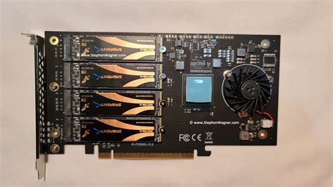 IOCREST IO-PEX40152 PCIe x16 to Quad M.2 NVMe PEX Switch PCIe Card ...