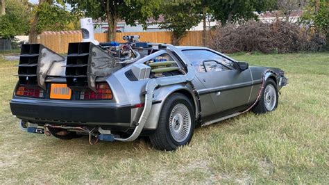 Delorean Time Machine Replica signed by "Doc Brown" Christopher Lloyd ...