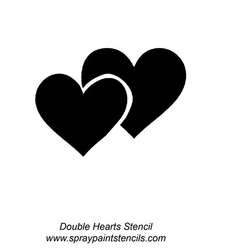 Double Heart Silhouette Design