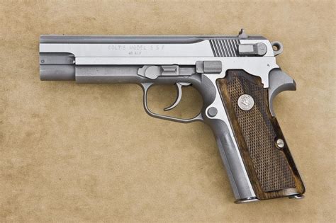 Colt SSP, .45 ACP caliber, double-action, stainless steel semi ...