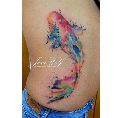 Colorful Watercolor Fish Tattoo | Татуировки рыбы, Акварельные ...