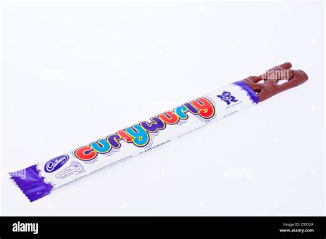 Cadbury curly wurly chocolate bar Cut Out Stock Images & Pictures - Alamy