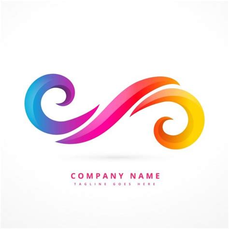 Abstract logo made with colorful swirls | Logo design tutorial, Logo ...