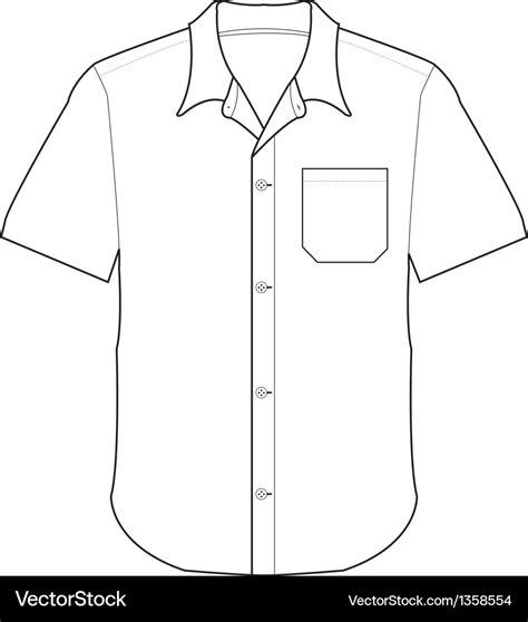 Front shirt Royalty Free Vector Image - VectorStock