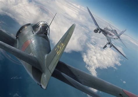 İkinci Dünya Savaşı on Twitter: "F4U Corsair vs Mitsubishi A6M "Zero" 🎨 ...