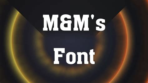 M&M’s Font Free Download