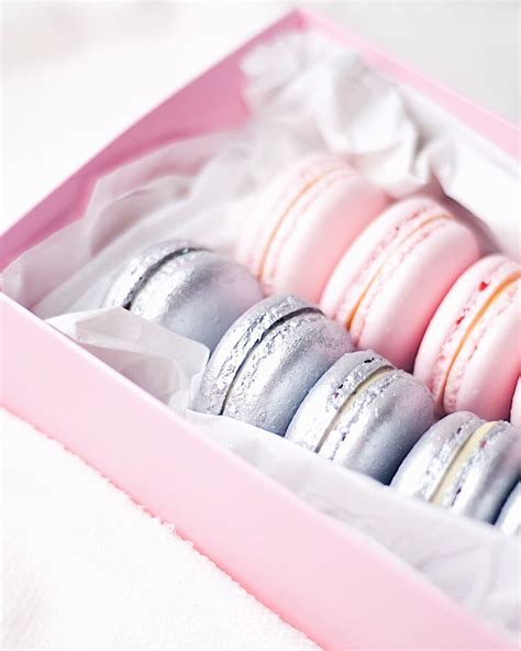 Pin on Pretty/Vintage | Silver macarons, Macarons, Cute cookies