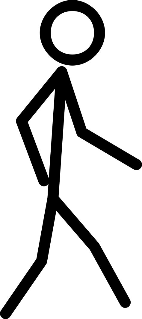 Clipart stick figure walking – Clipartix