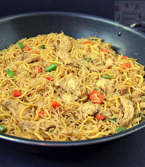 Pancit / Pansit (Philippine Noodle Dish) - Manila Spoon