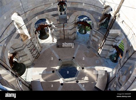 Inside the Leaning Tower of Pisa, UNESCO World Heritage Site, Pisa ...