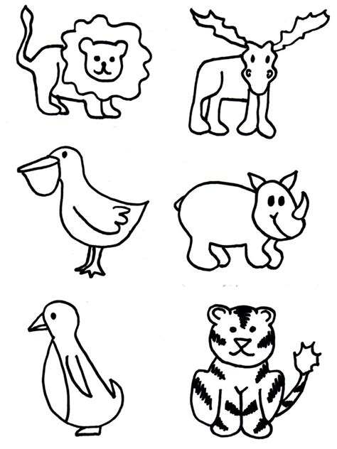 Free Zoo Animals Clipart Black And White, Download Free Zoo Animals ...