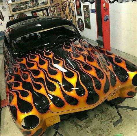 Pin by Mike Chase on Flames in 2020 | Hot rods, Custom cars paint, Hot cars