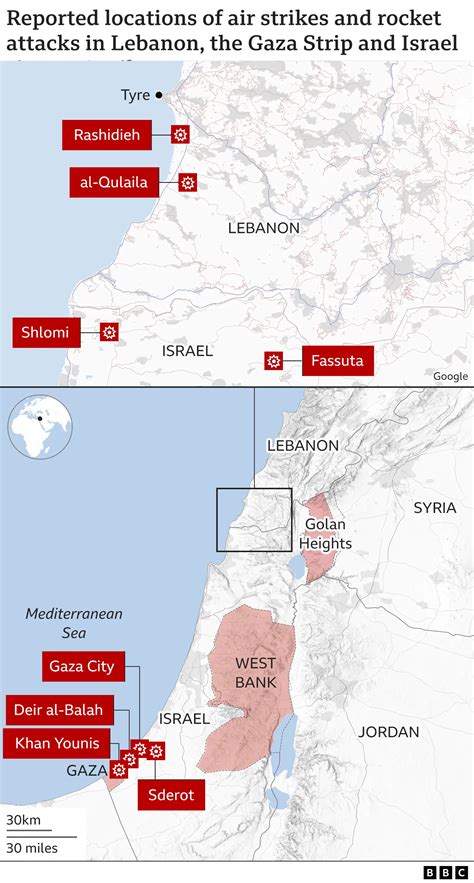 Israel strikes Lebanon and Gaza after major rocket attack