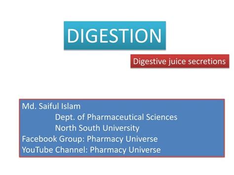 Digestive system (Digestive juice)/Function/Composition | PPT