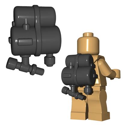 Minifigure Gear - Flammenwerfer Tank