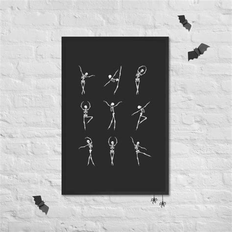 Skeleton Ballet Digital Art - Etsy