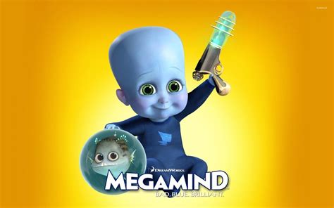 Baby Megamind with a gun wallpaper - Cartoon wallpapers - #53705