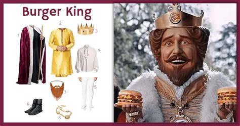 Burger King Costume For Cosplay & Halloween 2024