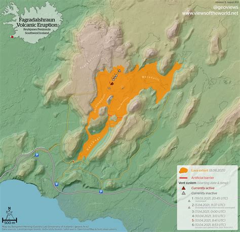 Fagradalsfjall volcano (Reykjanes peninsula, Iceland): high-resolution ...