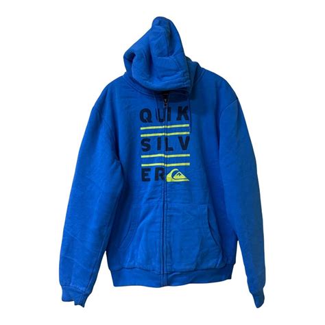 Quiksilver Fleece hoodie zip quiksilver big logo born from the sea ...