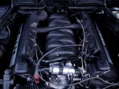 BMW E38 740i, M60B40 engine - YouTube