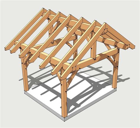 Common Gazebo Roof Pitch | Timber frame plans, Post and beam shed ...