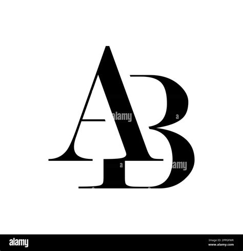 Monogram Logo vector Initial Letters AB Stock Vector Image & Art - Alamy