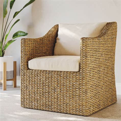 Rattan Chevron Weave Texture, Beige - Poliigon