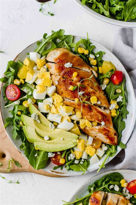 Healthy Chicken Cobb Salad Recipe - Jar Of Lemons