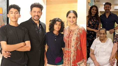 Madhuri Dixit Family Members with Husband, Sons, Father, Mother ...