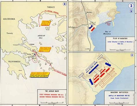 Map depicting the Battle of Marathon