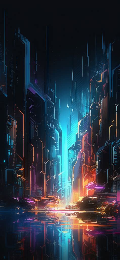 Cyberpunk City Abstract Wallpapers - Cool City Wallpaper iPhone